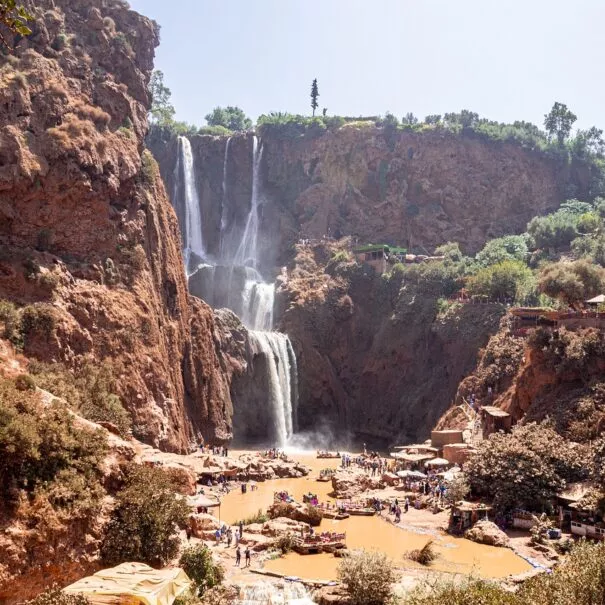Excursión de un día desde Marrakech a las cascadas de ouzoud